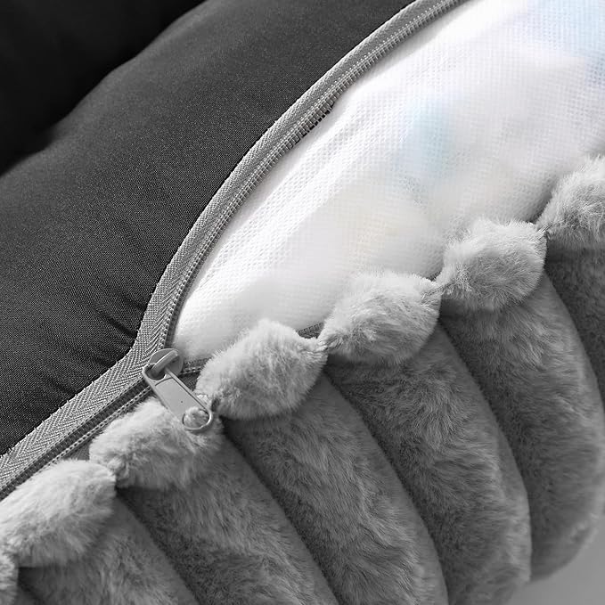 Arlee Saddle Sofa Memory Foam Pet Bed, Comfortable & Washable, Ideal for Dogs and Puppies, Extra Comfort, Couch Design, Crate & Kennel Furniture, Pet Supplies & Essentials, Grey, Medium