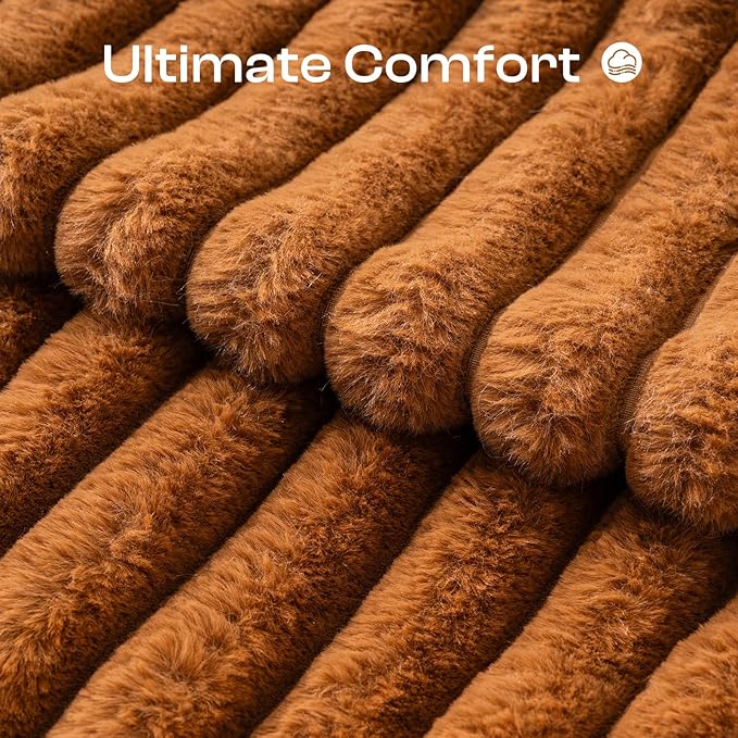 MEWOOFUN Dog Couch Bed, Fluffy Small Dog Bed with Removable Washable Cover, Supportive Cat Couch for Cats & Dogs up to 25 lbs (Brown, 30x21x12)
