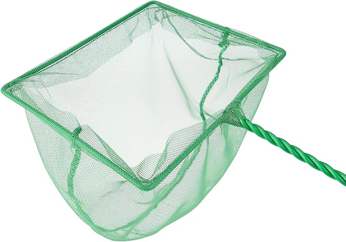 Mogoko 2 Pack Aquarium Net Fish Net, Small Net, Multi-Size Fine Mesh Aquarium Net with Long Plastic Handle for Fish Tank