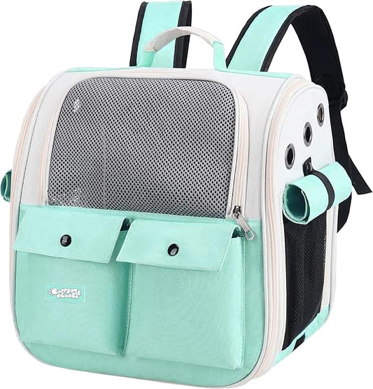 CMP – Pet Backpack Carrier for Small Dogs, Cats, Kittens, Rabbits – Airline Approved Travel Bag with Breathable Mesh and Padded Straps – Soft-Sided Cat Carrier Backpack for Hiking, Camping, Trips