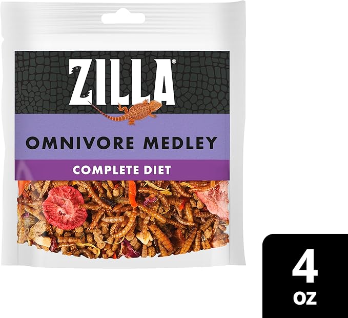 Zilla Pet Reptile Omnivore Food Medley Diet, 4 oz