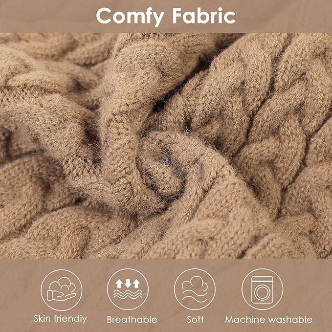 SAWMONG Dog Sweater, Dog Sweaters for Small Dogs Girls Boys, Pullover Turtleneck Knitted Doggy Sweatshirt, Cold Weather Pet Clothes（Khaki, X-Small