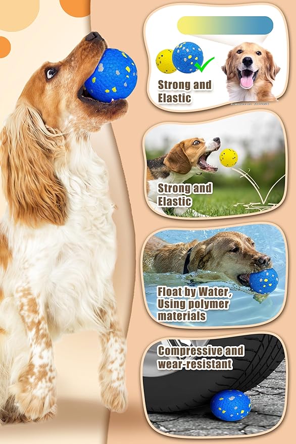 Indestructible Dog Toys Dog Toys for Large Dogs Flying Discs for Medium/Large Breeds Dog Training Ring,Floating Dog Ring Toys for Throwing,Catching Flying Lightweight Dog Toy (Blue)