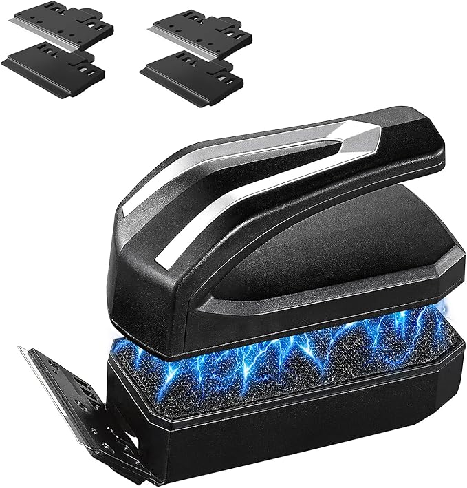 Carefree Fish Aquarium Super Powerful Magnetic Cleaner with 4 Algae Scrapers for Glass Fish Tank Magnet Brush Floating M+(Plus)