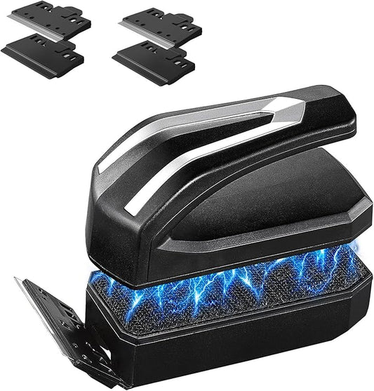 Carefree Fish Aquarium Super Powerful Magnetic Cleaner with 4 Algae Scrapers for Glass Fish Tank Magnet Brush Floating M+(Plus)