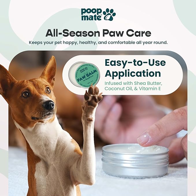 Dog Paw & Nose Balm (2 oz) | Natural, Lick-Safe Soothing Balm with Coconut Oil & Shea Butter | Moisturizing Paw Butter & Snout Cream for Dry, Cracked Pads & Noses