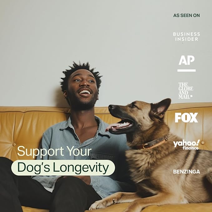 Longevity+ Dog Health Supplement, Cognitive Support, Joint Support, Immune Support
