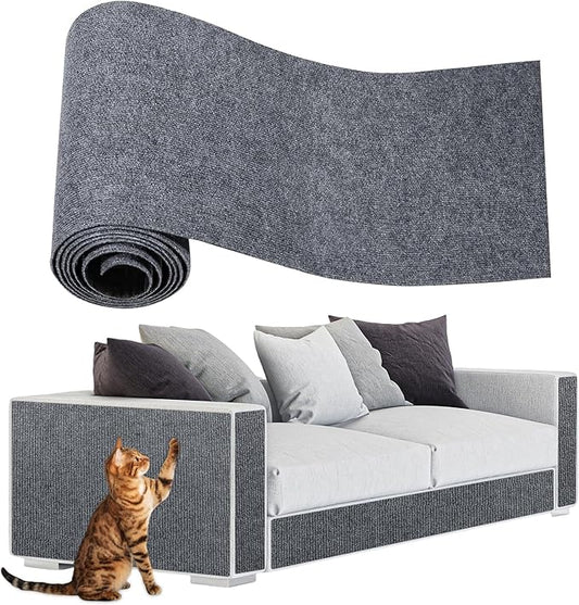 Anit Cat Scratch Couch Furniture Protector,78.7x15.8 Cat Wall Corner Scratcher Pads Mat,DIY Climbing Cat Scratching Carpet Post Board Replacement