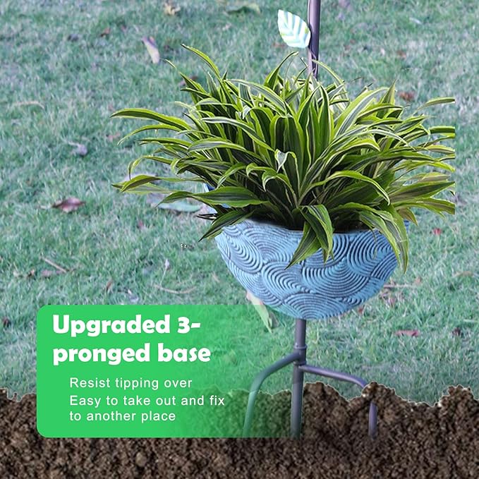 54.3 Tall Outdoor Metal Bird Bath Combo, Birdhouses for Outdoors, Bird Feeder Tray and Planter 4 in 1 Garden Yard Decoration