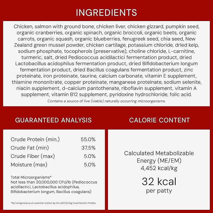Stella & Chewy's Freeze Dried Raw Dinner Patties – Crafted for Puppies – Grain Free, Protein Rich Perfectly Puppy Chicken & Salmon Recipe – 5.5 oz Bag