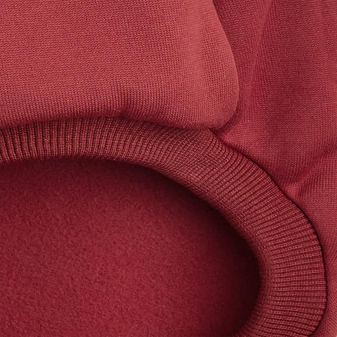 Puppy Sweater for Small Dogs Clothes Warm Winter Cat Clothe Pet Sweatshirt Knitwear Doggie Kitten Clothing, Wine, X-Large