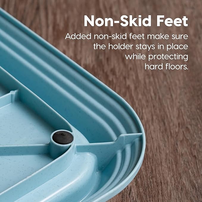 IRIS USA Pee Pad Holder - For Large Sized Puppy and Puppy Training Pads, Secured Latches, Non-Skid Feet, High Polish Finish for Easy Cleaning, Leak Protection, Fits 28"x 34" Pad or Larger, Square, Blue