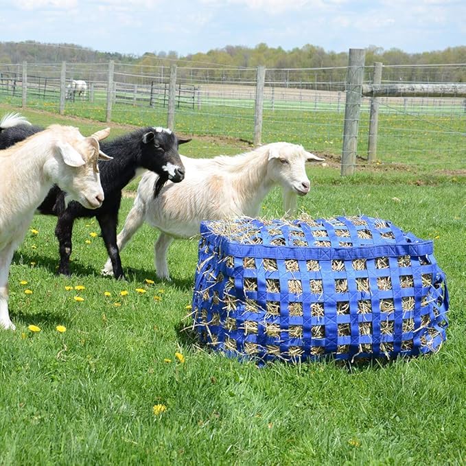 Derby Originals Natural Grazer Patented Four Sided Slow Feed Horse Hay Bag with One Year Warranty