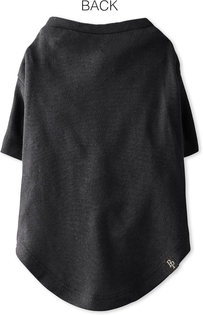 Toby II - The Perfect Tee, 3 Pack Short Sleeve Pet T-Shirt 100% Organic Cotton Tees Clothes for Small, Medium, Large Dogs, Gray Ombre, Medium