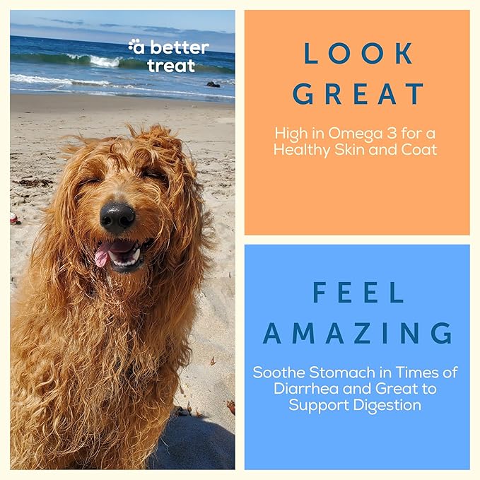 A BETTER TREAT – Freeze Dried Wild Caught Salmon, Organic Grass Fed & Finished Pasture Raised Beef, Organic Chicken Dog and Cat Treats, Single Ingredient | Healthy, Diabetic Friendly | Made in The USA