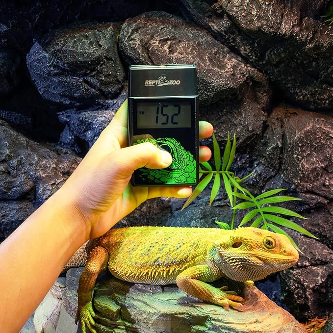 REPTI ZOO UVB Index Meter Handheld Reptile Lamp UV Detector, Digital UVB Tester Reptile Accessories for Reptile Lamp Bulb UVB Testing