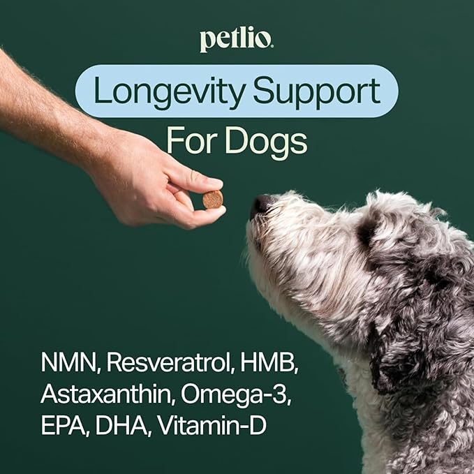 Longevity+ Dog Health Supplement, Cognitive Support, Joint Support, Immune Support