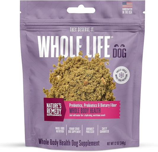 Whole Life Dog Whole Body Health Supplement for Dogs, Vitamins & Supplements for Healthy Skin, Immune Support, Probiotics & Hydration - Food Supplement for Everyday Wellness - 90 Servings
