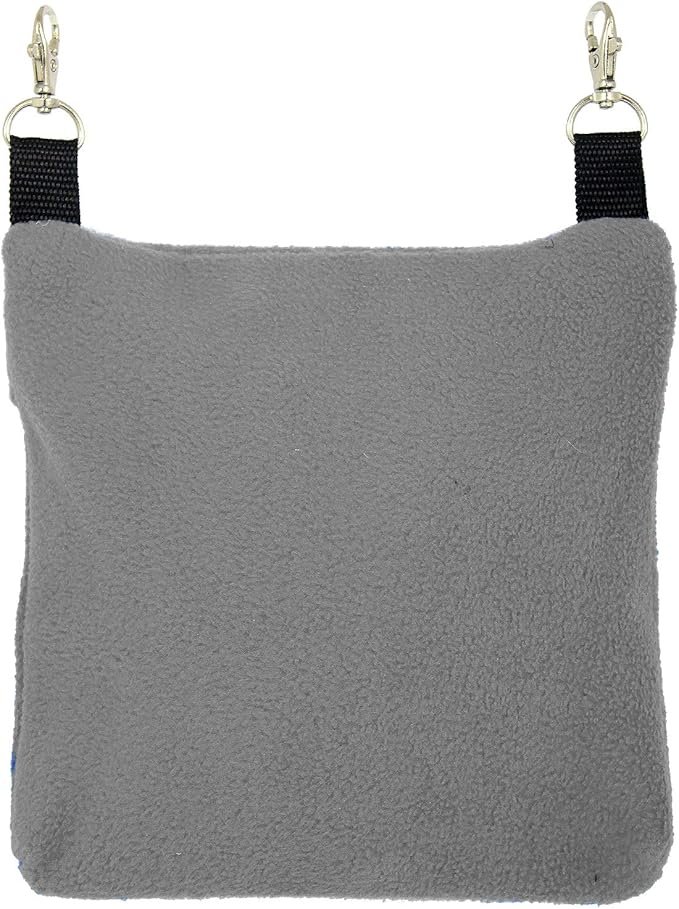 Exotic Nutrition Economy Carry Bonding Pouch (Grey) - for Sugar Gliders, Squirrels, Marmosets, Hamsters, Rodents, Rats, Reptiles, & Other Small Pets…