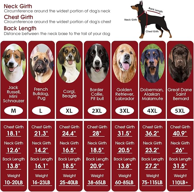 ASENKU Knitted Dog Sweater, Pullover Big Thermal Dog Winter Sweater, Turtleneck Doggy Sweaters for Large Medium Dogs Boy Girl, Warm Pet Sweaters Outfit Border Collie,Pit Bull,Golden Retriever, 4XL