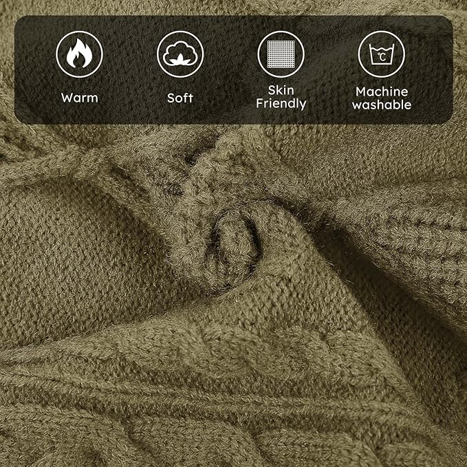 ASENKU Knitted Dog Sweater, Pullover Big Thermal Dog Winter Sweater, Turtleneck Doggy Sweaters for Large Medium Dogs Boy Girl, Warm Pet Sweaters Outfit Border Collie,Pit Bull,Golden Retriever, 4XL