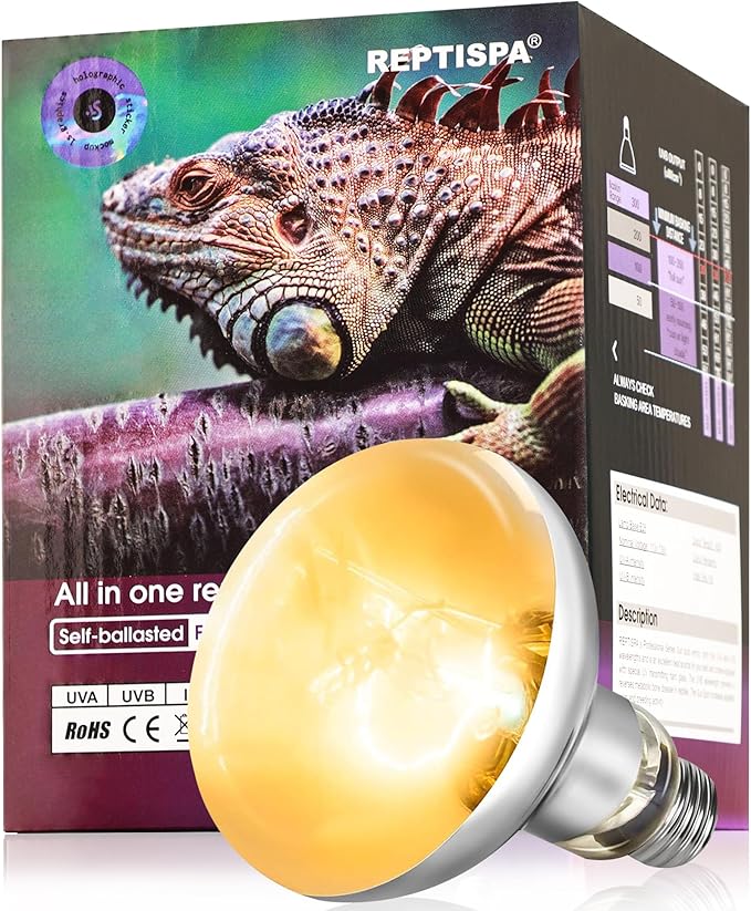 Heat Lamp Bulb, 160 Watt Full Spectrum UVA UVB Reptile Heat Bulb, Basking Spot Light, Simulate Natural Sun Light for Reptile and Amphibian