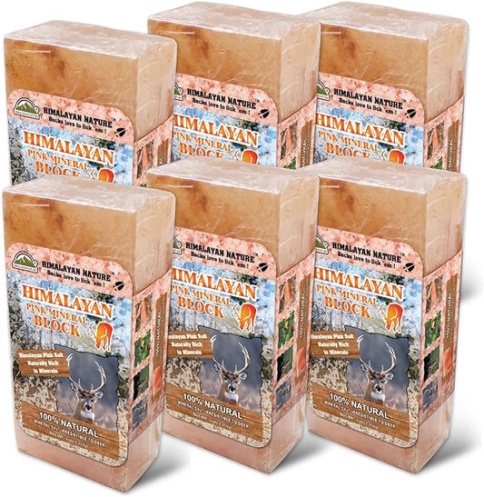 Licking Salt for Deer - 6 Pack, Pink