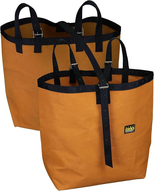 TrailMax Iron Cloth Pack Bags, Utah Pack Bags for Easy Horse and Mule Packing, Heavy Duty Iron Cloth with Nylon Straps and Reinforcement, Sold in Pair