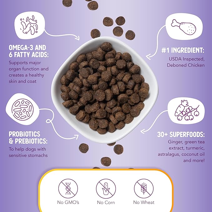 Health Extension Lite Chicken & Brown Rice Dry Dog Food (4 lb / 1.81 kg) - Low-Fat Formula with Glucosamine, Probiotics & Omega 3 for Overweight, Spayed, Neutered, or Senior Dogs (Pack of 2)