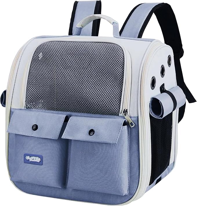 CMP – Cat Backpack Carrier Airline Approved – Breathable Pet Carrier Backpack for Small Dogs, Cats, Puppies, Rabbits – Travel Dog Backpack with Ventilated Design for Hiking, Outdoor, Car Trips