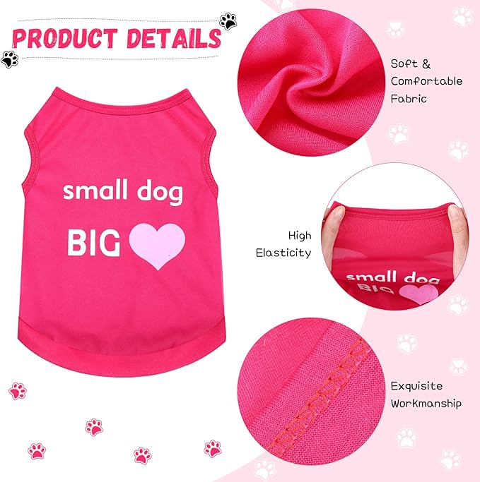 Reginary 8 Pieces Pet Shirts Summer Printed Puppy Dog Shirt Soft Pullover Cute Dog Sweatshirts Puppy Girl Female Clothes Outfits Small Doggie Cats(Cute Pattern,Size L)