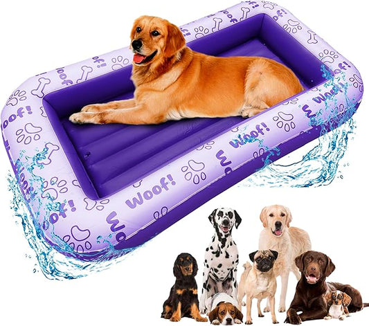 Schwimmer Dog Pool Float – Premium Pool Float for Large Dogs up to 220lbs – Durable & Inflatable Dog Raft for Pool, Lake & Beach – Comfortable & Safe Floating Mat for Summer Fun - Dog Floatie