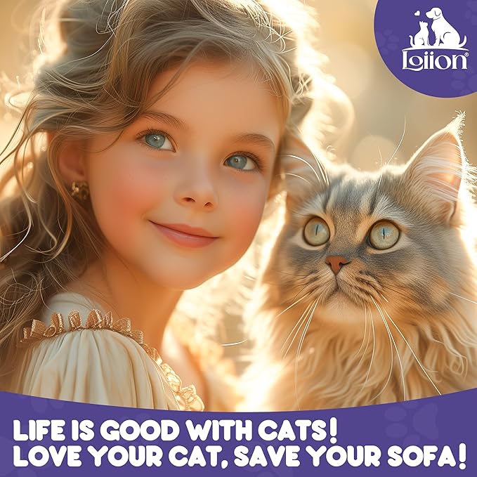 Cat Scratch Furniture Protector - Anti-Slip, Waterproof Sofa Cover to Keep Cats Off, Pet-Friendly Couch Protectors for 3 Cushion Couch, Beige Anti-Scratch Couch Cover for Pets and Kids 134"X71"