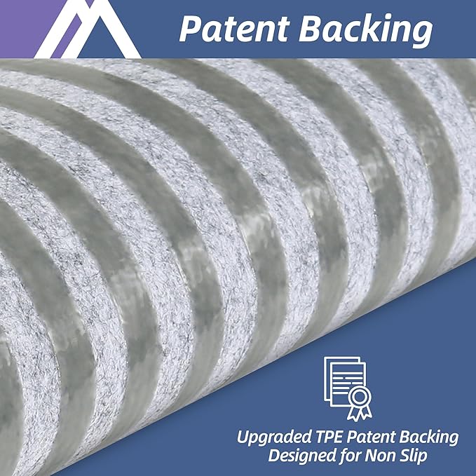 COSY HOMEER Edging Stair Treads Non-Slip Carpet Mat 28inX9in Indoor Stair Runners for Wooden Steps, Edging Stair Rugs for Kids and Dogs, 100% Polyester TPE Backing (10pc, Navy)