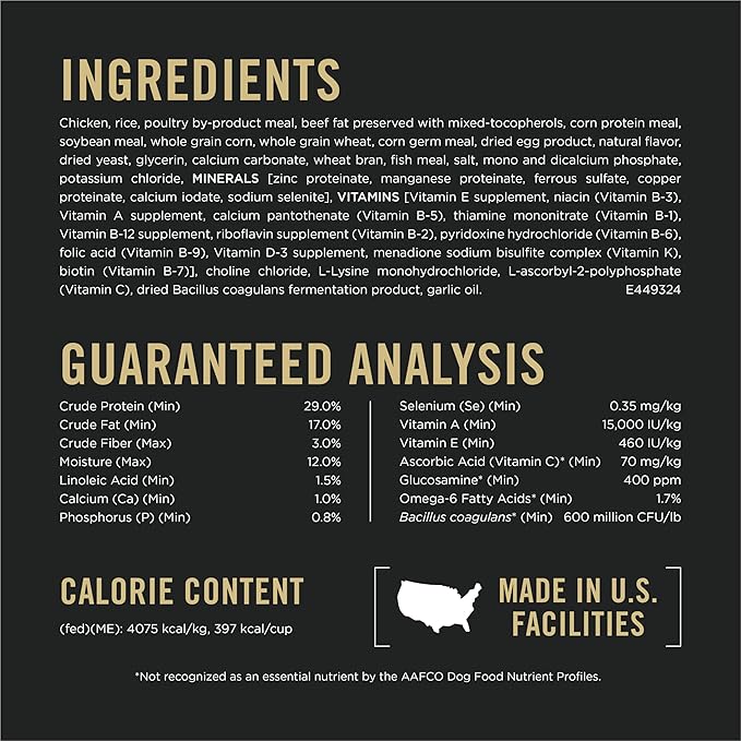 Purina Pro Plan Small Breed Dog Food Shredded Blend Chicken and Rice Formula With Guaranteed Live Probiotics - 18 lb. Bag