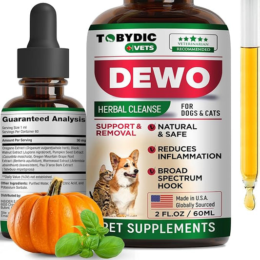 Cats & Dogs Natural Broad Spectrum Intestinal Defense & Digestive Liquid Herbal Support - Promotes Gut Health - Supplement Drops Made in USA