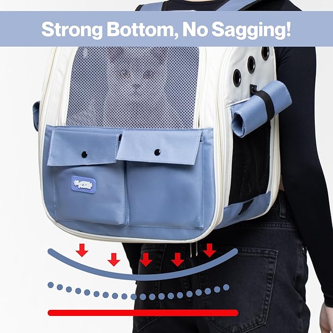 CMP – Cat Backpack Carrier Airline Approved – Breathable Pet Carrier Backpack for Small Dogs, Cats, Puppies, Rabbits – Travel Dog Backpack with Ventilated Design for Hiking, Outdoor, Car Trips