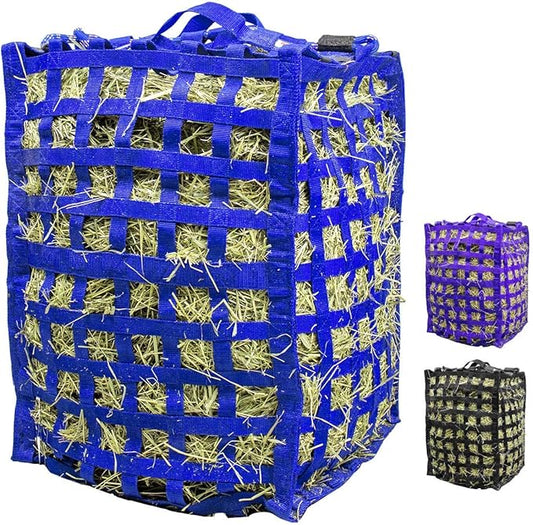 Derby Originals Natural Grazer Patented Four Sided Slow Feed Horse Hay Bag with One Year Warranty