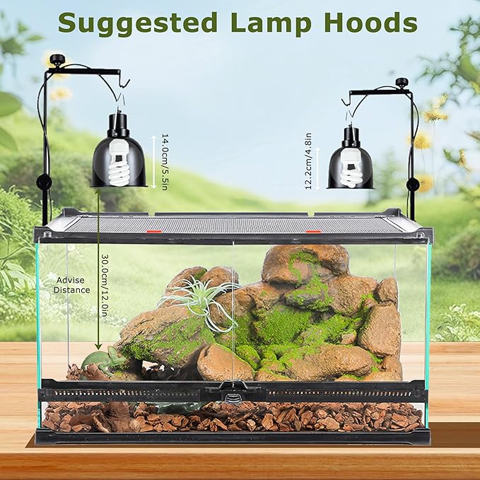 UVB 5.0 Reptile Light13W, Compact Fluorescent Tropical Lamp, Coil UVB Bulb for Rainforest Reptiles – Light for Crowned Chameleons, Green Iguanas, Tree Frogs, Ball Pythons in Terrarium