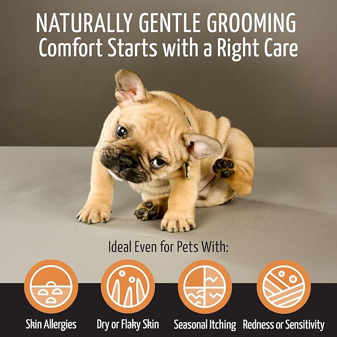 Tauro Pro Line 5in1 Moisturizing, Deodorizing, Deshedding Dog Shampoo for Smelly Dogs, Hypoallergenic, Safe Puppy Shampoo for Daily Care (13.5 Fl Oz)