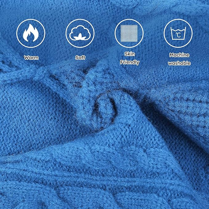 ASENKU Knitted Dog Sweater, Pullover Big Thermal Dog Winter Sweater, Turtleneck Doggy Sweaters for Large Medium Dogs Boy Girl,Warm Pet Sweatshirt for Beagle,Corgi,XL