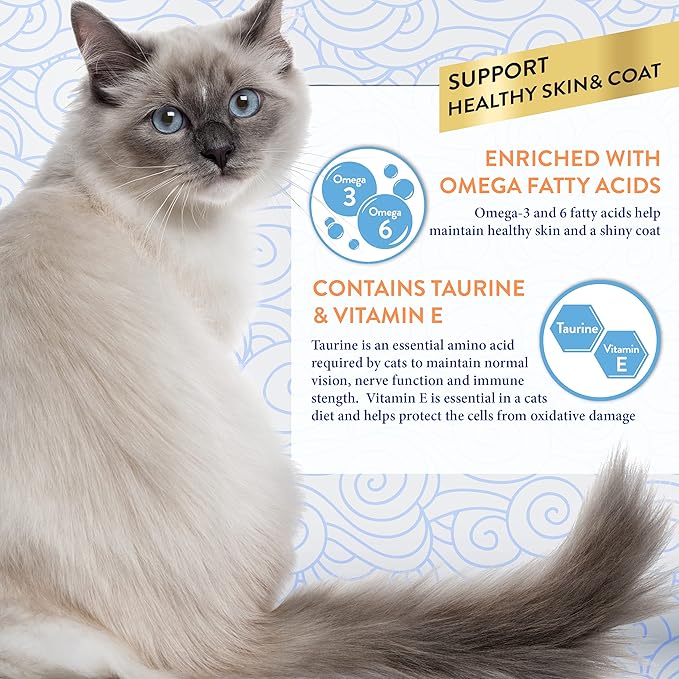 INABA Churu for Skin and Coat Lickable Purée Natural Cat Treats with Omega Oils, Taurine and Green Tea, 0.5 Ounces Each - Tuna Recipe (12 Tubes)