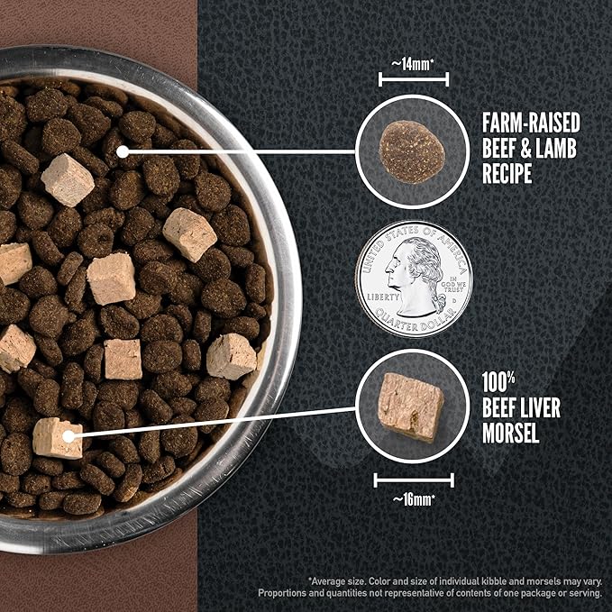 ORIJEN Wild Reserve Dry Dog Food Farm-Raised Beef & Lamb Recipe 12lb Bag