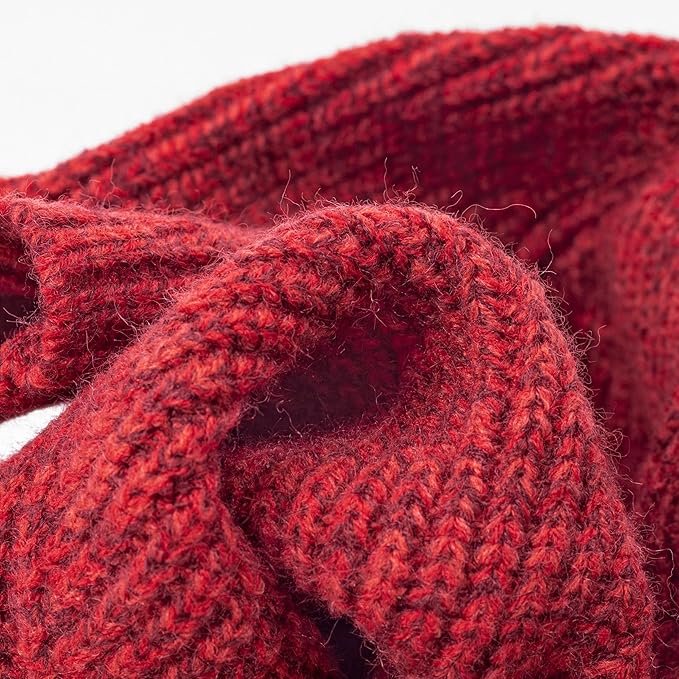 Fitwarm Knitted Turtleneck Dog Sweater, Thermal Dog Winter Clothes for Small Dogs Boy Girl, Holiday Pet Outfit, Heather Dark Red, Small