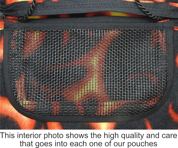 Bonding Carry Pouch for Sugar Gliders and Other Small Pets (Hot Rod Flames)