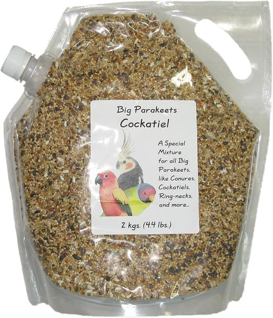 Big Parakeet (Cockatiel) 2 kg (4.4 lbs) Pour Spout Bag
