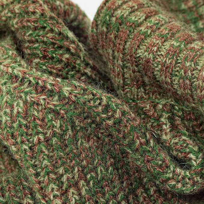 Fitwarm Knitted Turtleneck Dog Sweater, Thermal Dog Winter Clothes for Small Dogs Boy Girl, Holiday Pet Outfit, Heather Green, Small