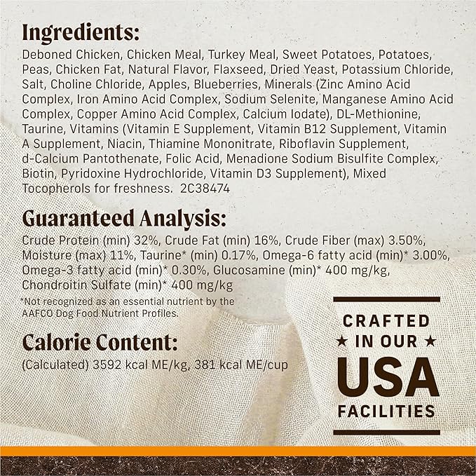 Merrick Premium Grain Free Dry Adult Dog Food, Wholesome And Natural Kibble With Real Chicken And Sweet Potato - 4.0 lb. Bag